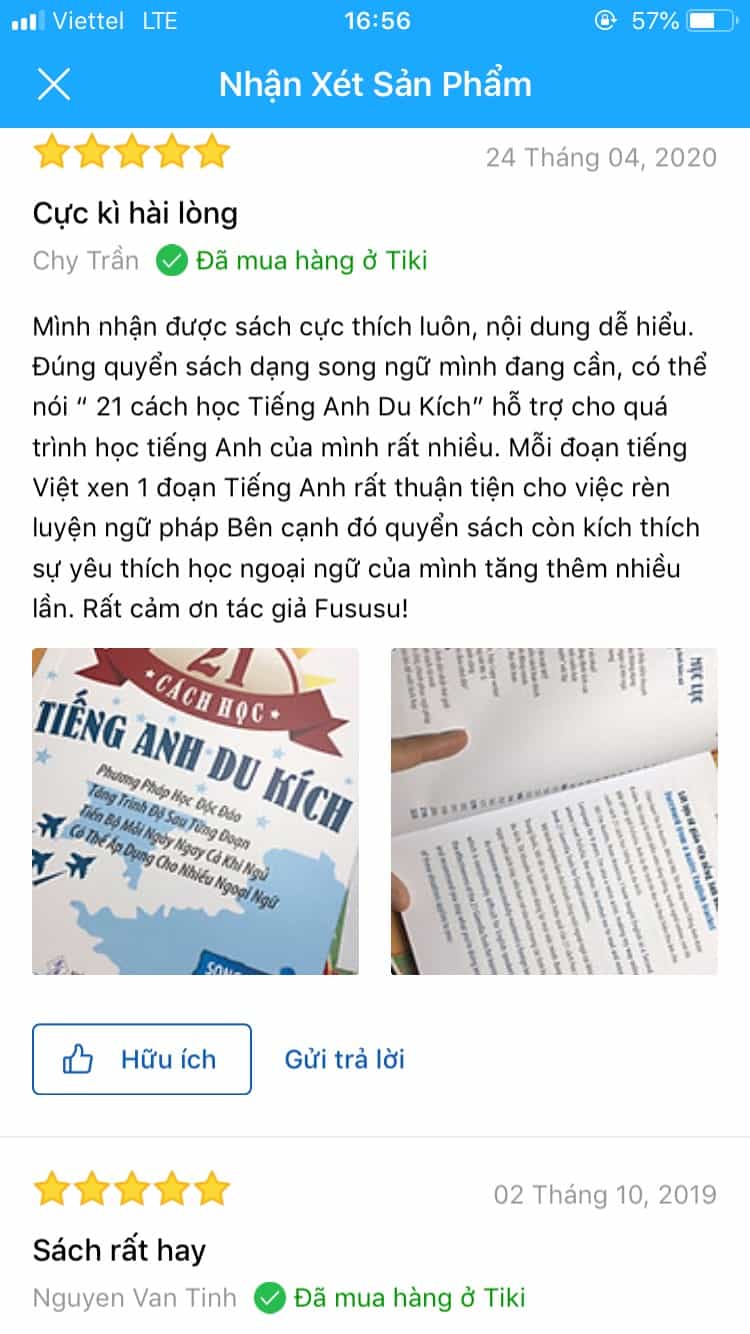 review 21 cách học tiếng Anh du kích