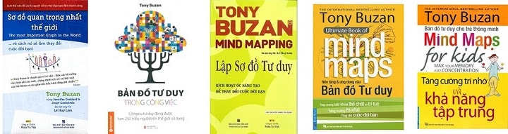 các sách về sơ đồ tư duy của Tony Buzan