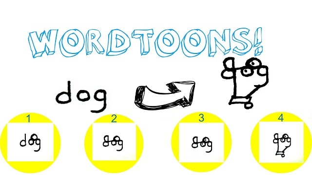 bé tập vẽ sáng tạo với wordtoons