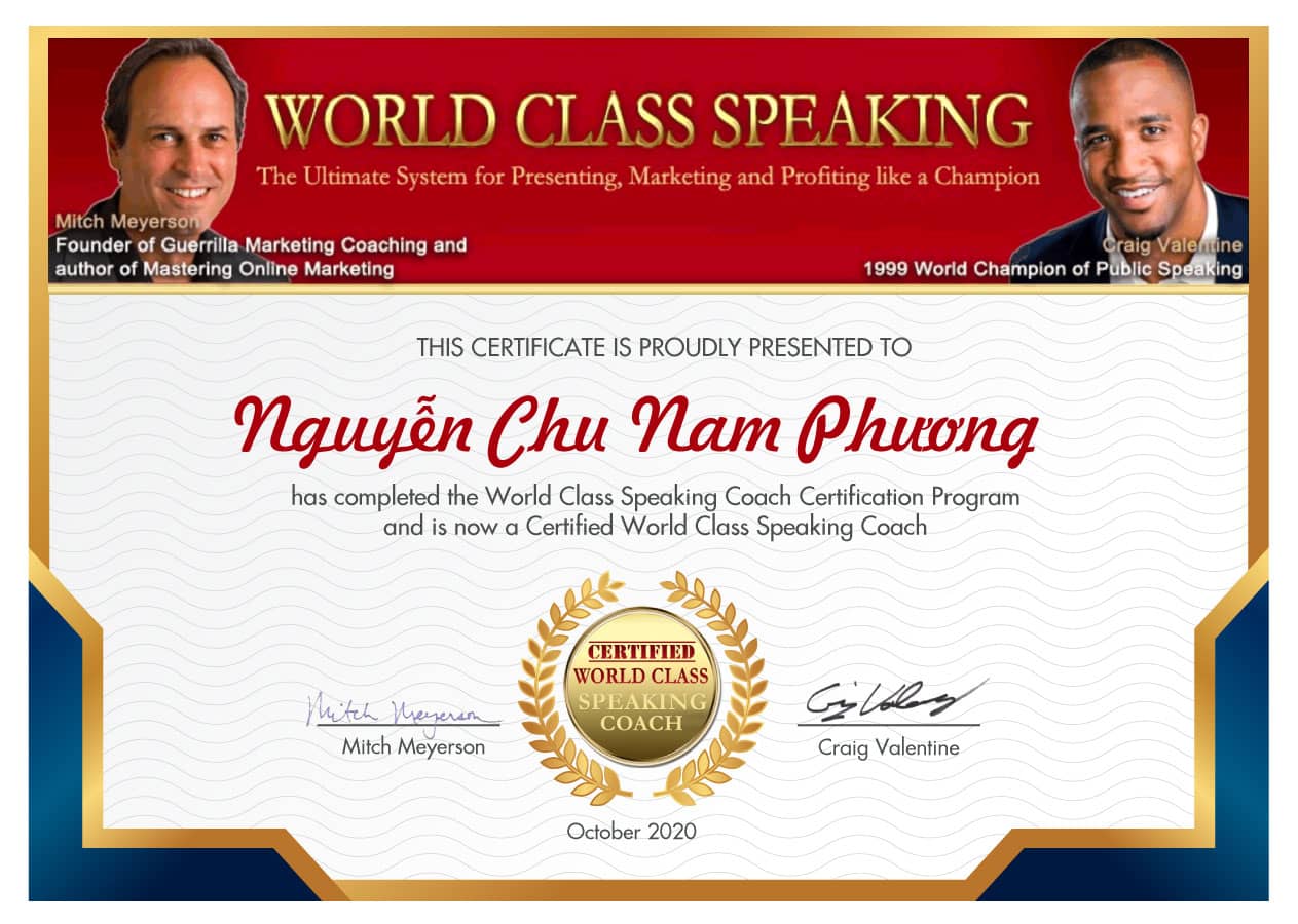 làm sao để thuyết trình hay với speaking coach nguyễn chu nam phương
